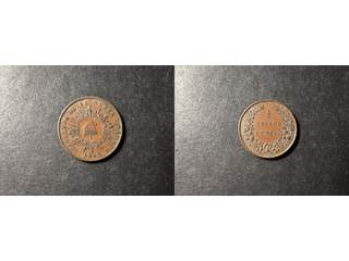 Colombia 1/2 decimo 1848, VF