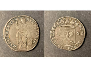 Nederländerna Deventer 1 gulden 1687, VF