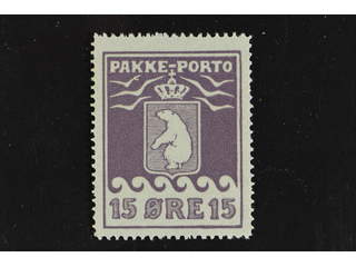 Denmark Greenland. Facit P8II ★ , 15 öre violet second print. Superb quality.