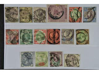 Britain. Used 1883–1900. All different, e.g. Mi 73-74, 76, 82, 92, 95-97, 101. Mostly …