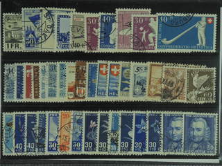 Switzerland. Used 1928–51. All different, e.g. Mi 224, 362, 394, 434, 438, 548-49, 553, …