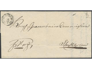 Sweden. E county. NORRKÖPING 26.9.1832, arc postmark. Type 2 on letter sent to Stockholm.