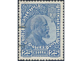 Liechtenstein. Michel 1–3y used , 1915 Furst Johann II SET ordinary paper (3). EUR 300