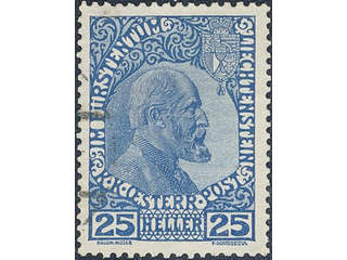 Liechtenstein. Michel 1–3y used , 1915 Furst Johann II SET ordinary paper (3). EUR 300