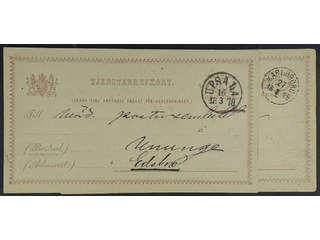 Sweden. Postal stationery, official postcard Facit TjbK1IIa , Two beautiful postcards 6 …