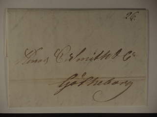 Sweden. O county. General mail. Letter (archive fold) dated "Uddewalla den 16 Septr …