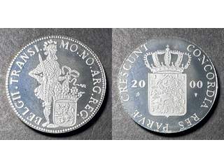 Nederländerna 1 silver ducat 2000, PROOF