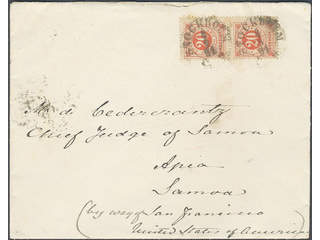 Sweden. Facit 46d cover , 2×20 öre on beautiful cover sent from STOCKHOLM 8.5.91 via New …