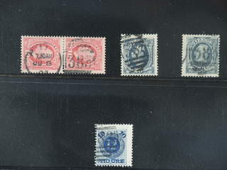 Sweden. Facit 50, 59, etc.. GREAT BRITAIN. British cancellation 383 / HULL on three …