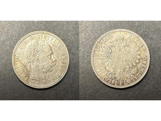 Österrike Franz Joseph I (1848-1916) 1 florin 1883, AU/UNC