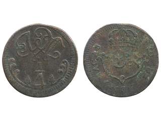 Coins, Venezuela. KM C-2, 1/4 real 1817. 2.87 g. Caracas mint. F-VF.