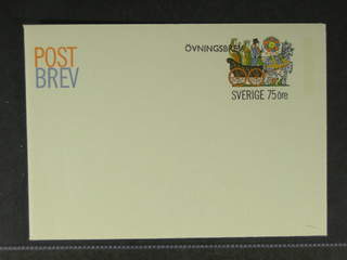 Sweden. Postal stationery, post letter Facit pB2 , 75 (+10) öre with with overprint …