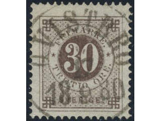 Sweden, Sverige, Sverige, Sverige. Facit 35d used, 30 öre dark brown. EXCELLENT …