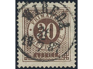 Sweden, Sverige, Sverige, Sverige. Facit 47b used, 30 öre reddish brown. Superb …