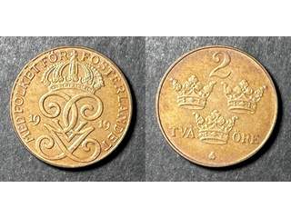 Sverige Gustav V (1907-1950) 2 öre 1919, 0
