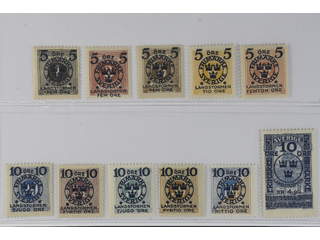 Sweden. Facit 115–25 ★★/★, 1916 Landstorm II SET (11). SEK 3900+