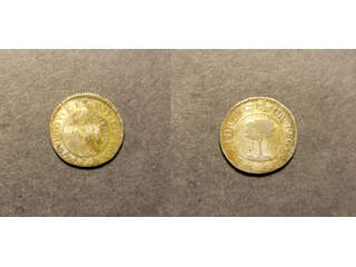 Honduras 1/2 real 1833 TF, F Ex. Richard Stuart