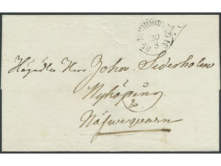 Sweden. E county. NORRKÖPING 20.8.1834, arc postmark. Type 3 on cover sent to …