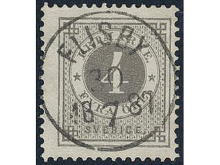 Sweden, Sverige, Sverige, Sverige. Facit 42c used, 4 öre light grey. EXCELLENT …