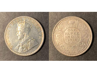 Indien (GB) George V (1910-1936) 1 rupee 1918 Bombay, XF-UNC