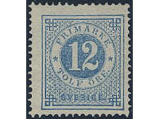 Sweden, Sverige, Sverige, Sverige. Facit 21k ★, 12 öre blue-light blue. Opinion (shade) …