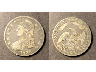 USA 50 cents 1833, F