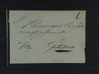 Sweden. T county. ÖREBRO, straight postmark. Cover sent to Gothenburg. Superb.