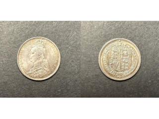 Storbritannien Queen Victoria (1837-1901) 6 pence 1887, UNC