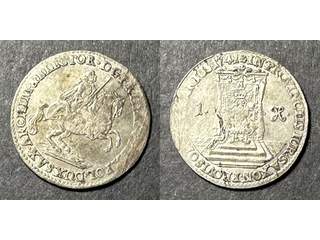 Tyskland - Sachsen  Friedrich August II (1733-1763) 2 groschen 1741, AU