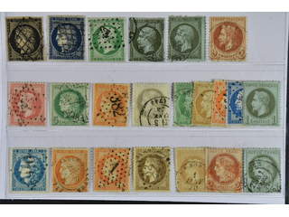 France. Used 1849–1871. All different, e.g. Mi 3-4, 10-11, 18, 25, 31, 39a, 43, 47. …