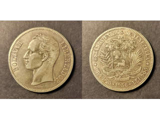 Venezuela 5 bolivares 1936, VF