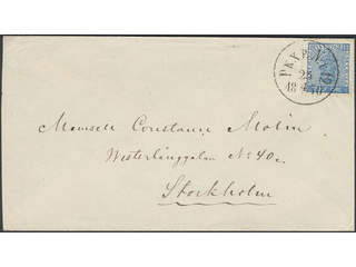 Sweden. Facit 9d3 cover, 12 öre on cover with notation "Innehåller ett tygprof" …