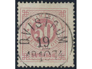 Sweden, Sverige, Sverige, Sverige. Facit 26c used, 50 öre dull rose. Superb cancellation …
