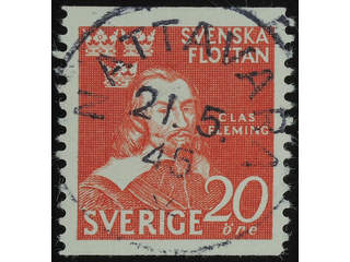 Sweden. Facit 354B used , 1944 The Swedish Navy 20 öre red. EXCELLENT cancellation …