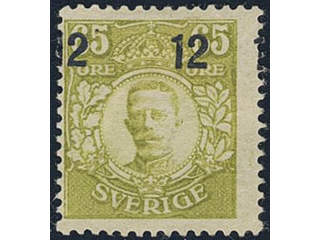 Sweden. Facit 101v3 ★, Surcharge 12 / 65 öre surcharge with three figures.