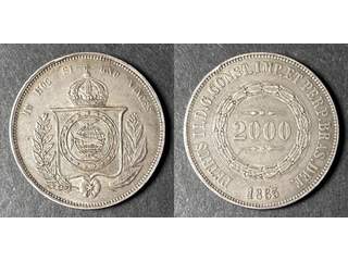 Brasilien Pedro II (1831-1889) 2000 reis 1863, XF