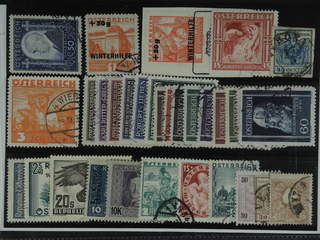 Austria. Used 1905-55. All different, e.g. Mi 544, 566, 586, 616, 681, 632-37, 649-57, …
