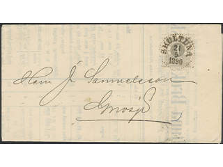 Sweden. Facit 42c on cover, 4 öre light grey as single franking on domestic printed …