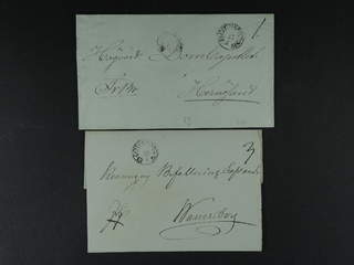 Sweden. O county. GÖTHEBORG 1834–1836, arc postmark. Type 3–4 on three covers sent to …
