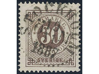 Sweden, Sverige, Sverige, Sverige. Facit 47a used, 30 öre olivish brown. Superb …